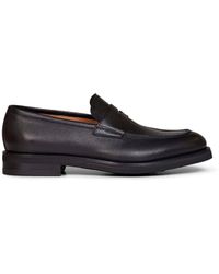 Ferragamo - Hammered Leather Stefano Penny Loafer - Lyst