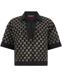 Gucci - Tweed Lamé Top Viscose Blouses - Lyst