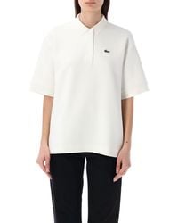Lacoste - Oversize Piqué Polo Shirt - Lyst