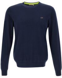 Sun 68 - Round Elbow Sweater Cotton - Lyst