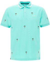 Sun 68 - Full Embrodery Polo Shirt Cotton - Lyst