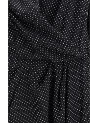 Sa Su Phi - Criss Cross Polka-Dot Silk Crepe De Chine Long Dress - Lyst
