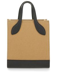 Bally - Logo Bag Organic Cotton Handbags - Lyst