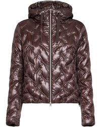 Herno - Hooded Down Jacket Ultralight Nylon Dark Chocolate Polyamide Puffer - Lyst