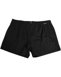 Dolce & Gabbana - Cotton Elastic Waistband Button Swimwear - Lyst