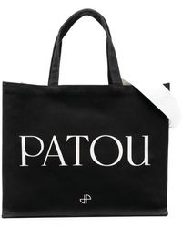 Patou - Cotton-Blend Logo-Print Tote Bag - Lyst