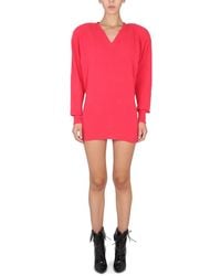 Philosophy Di Lorenzo Serafini - Structured V-Neck Mini Dress - Lyst