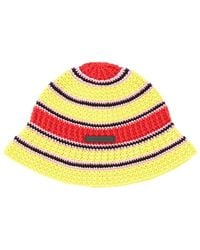 Stella McCartney - Crochet Bucket Hat Cotton - Lyst