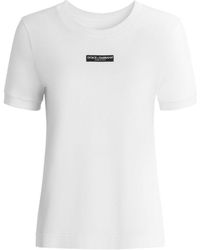Dolce & Gabbana - Logo Cotton T-Shirt - Lyst