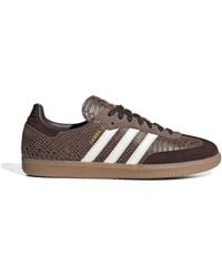 adidas - Samba Snakeskin-Effect Sneakers - Lyst
