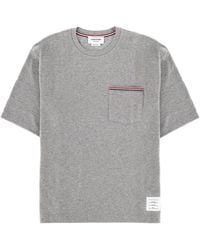 Thom Browne - Oversize Fit T-Shirt Cotton T-Shirts - Lyst