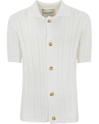 Amaranto - Perforated Shirt - Lyst