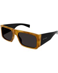 Saint Laurent - Sunglasses Geometric Full Rim, Havana- Frame And Lens Sl635Acetate005 - Lyst