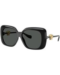 Versace - Sunglasses Square Full Rim, Havana Frame And Dark Lens Ve4499U108/73 - Lyst