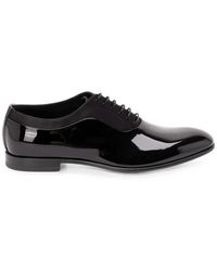 Dolce & Gabbana - Patent-Leather Lace-Up Shoes - Lyst