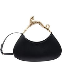 Lanvin - 'Hobo Large' Handbag With Cat Handle - Lyst