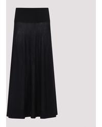 Alaïa - Virgin Wool Maxi Skirt - Lyst