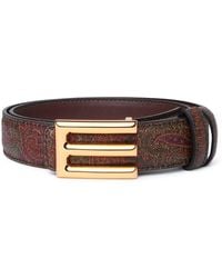 Etro - Leather Belt - Lyst