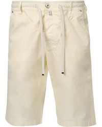 Jacob Cohen Baumwolle Chino-Shorts mit Logo-Patch in Natur für Herren Herren Bekleidung Kurze Hosen Freizeitshorts 