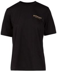Burberry - T-Shirt Cotton T-Shirts And Polos - Lyst