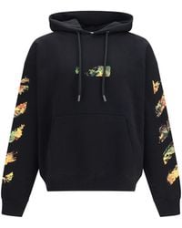 Off-White c/o Virgil Abloh - Spray Arrow Hoodie Cotton Sweatshirts - Lyst