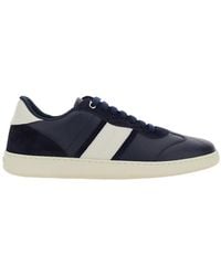 Ferragamo - Sneakers With Contrasting Heel And Logo Lettering On The Tongue - Lyst