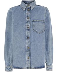 TOTEME - Denim Shirt With Patch Pocket - Lyst