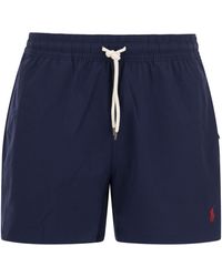 Ralph Lauren - Swim Shorts With Embroidered Pony - Lyst