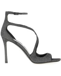 Jimmy Choo - Embellished Leather Azia Sandals - Lyst