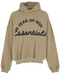 Fear Of God - Hoodie With Fixed Hood And Maxi Logo Lettering On The Front - Lyst