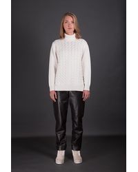 Moorer - Cable Knit Sweater Clothing - Lyst