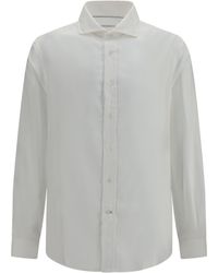 Brunello Cucinelli - Cotton Shirt - Lyst