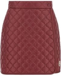 Moncler - Square Quilting Skirt - Lyst