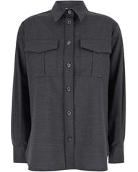P.A.R.O.S.H. - Shirt With Classic Collar - Lyst