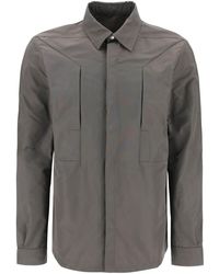 Rick Owens - Faille Overshirt With Fog Pockets - Lyst