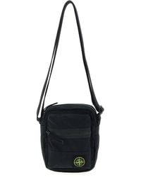 Stone Island - Logo Badge Crossbody Bag - Lyst