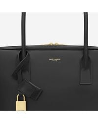 Saint Laurent - Sac De Jour Leather Trunk Bag Shoulder - Lyst