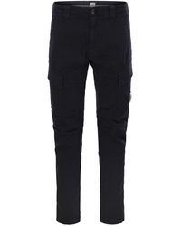 C.P. Company - Frosted Stretch Cotton Cargo Trousers - Lyst