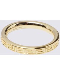 Versace - Greek Key Engraved Ring - Lyst