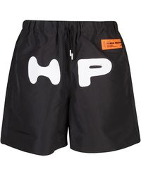 Heron Preston Hp Print Nylon Shorts - Black