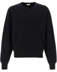 Saint Laurent - Cassandre Sweatshirt Cotton - Lyst