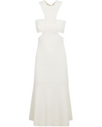 McQueen - Cut-out Detail Sleeveless Knit Dress - Lyst