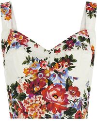 Dolce & Gabbana - Dolce & Gabbana 'Mazzo Di Fiori' Print Top - Lyst