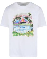 CASABLANCA - T-Shirts And Polos Organic Cotton - Lyst