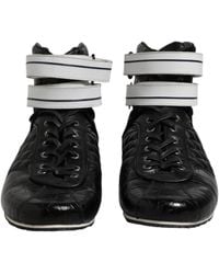 Dolce & Gabbana - Hightop Leather Sneakers - Lyst