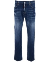 DSquared² - '643' Jeans With All-Over Details And Logo Patch On The Rear - Lyst