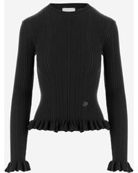 Patou - Slim Fit Merino Wool Sweater - Lyst