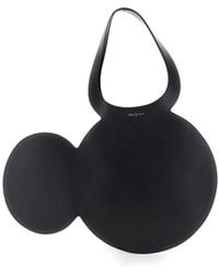 Coperni - 'Mickey' Handbag With Cut-Out Handle And Logo Lettering - Lyst
