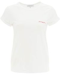 Maison Labiche - Poitou T-shirt With Amour Embroidery - Lyst