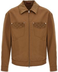 Gucci - Cotton Full-Length Jacket Clothing - Lyst